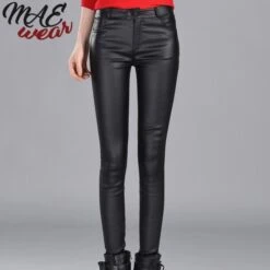 Imitatie Lederen Jeans Van MAE-Waer