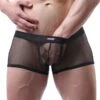 Zwarte Boxer Short Van Grof Visnet By MAE-Wear -Rimba Winkel mae cl 201 boxer short made of coarse net fabric 28478