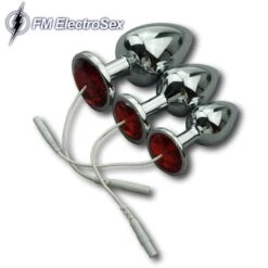 FM Electroseks ElectroSex Ø 28 Mm Uni-Polare E-Stim Jewel Anaal Plug
