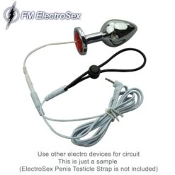 FM Electroseks ElectroSex Ø 43 Mm Uni-Polare E-Stim Jewel Anaal Plug -Rimba Winkel mae fm 083 43 electrosex o 43 mm jewel anal plug 24432