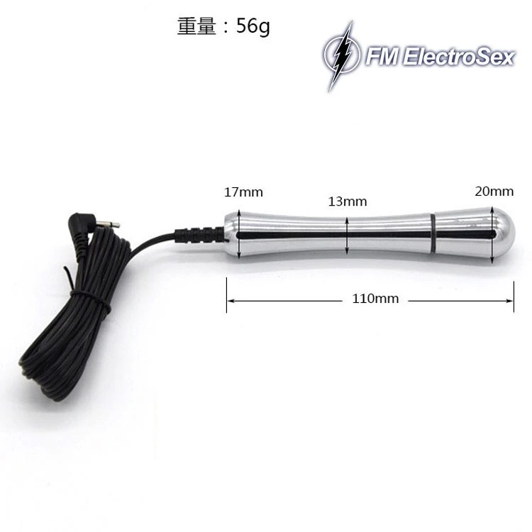 4.3 Inch FM ElectroSex Bi-polare RVS Dildo 4 4.3 Inch FM ElectroSex Bi-polare RVS Dildo - Afbeelding 2