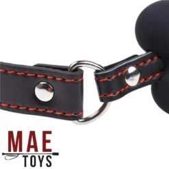 MAE-Toys Silicone Bone Gag Zwart -Rimba Winkel mae sm 194b mae toys silicone bone gag black 26387