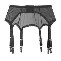 Vintage Stijl Jarretel Gordel - Zwart Powernet Van MAE-Wear 10 Vintage Stijl Jarretel Gordel - Zwart Powernet Van MAE-Wear -Rimba Winkel mesh garterbelt 1