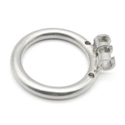 Steel Micro Chastity Cage With Cylinder Lock -Rimba Winkel micro chastity ring 1