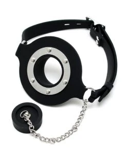 Rimba Pie Hole Silicone Feeding Gag -Rimba Winkel mondknevel met opening en stop