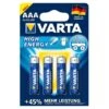 4 AAA Varta Batterijen -Rimba Winkel or 07405350000 4 aaa varta batteries 27938