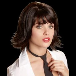 Cottelli Collection Schouderlange Zwarte Pruik 'Joanne' Van Wigged Love -Rimba Winkel or 07736200000 black wig joanne 27546