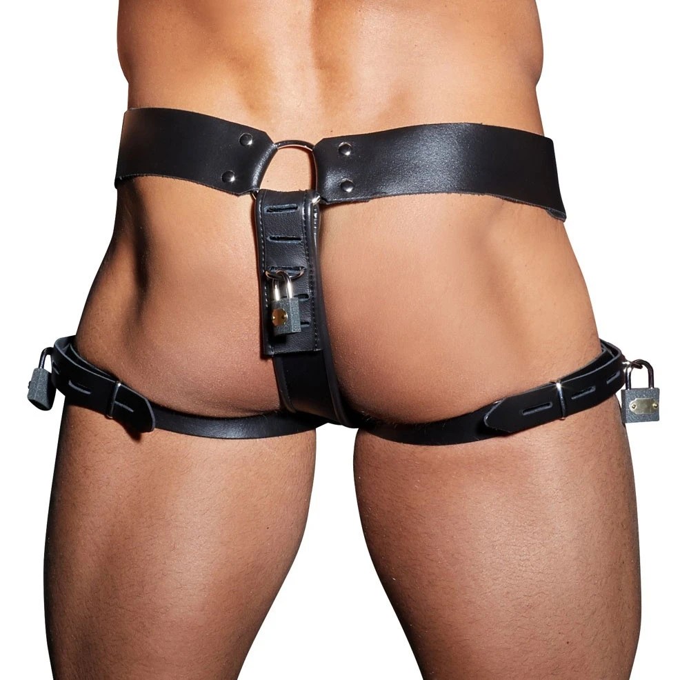 Lederen Kuisheid String/jock Van ZADO Leather Creations 3 Lederen Kuisheid String/jock Van ZADO Leather Creations - Afbeelding 2