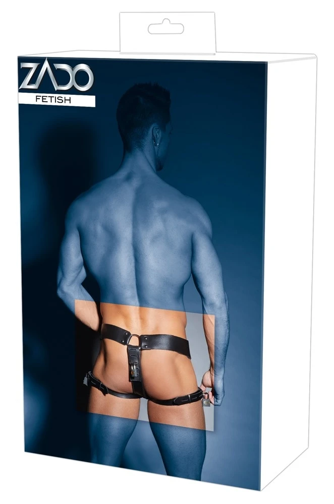 Lederen Kuisheid String/jock Van ZADO Leather Creations 6 Lederen Kuisheid String/jock Van ZADO Leather Creations - Afbeelding 5