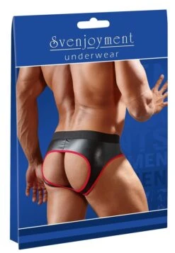 Neoprene Jock In Zwart / Rood Van Svenjoyment Underwear -Rimba Winkel or 2120216 red neoprene jock in black red sizes s xl 27155
