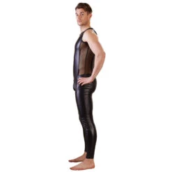 Men's Matte Look & Mesh Jumpsuit By NEK