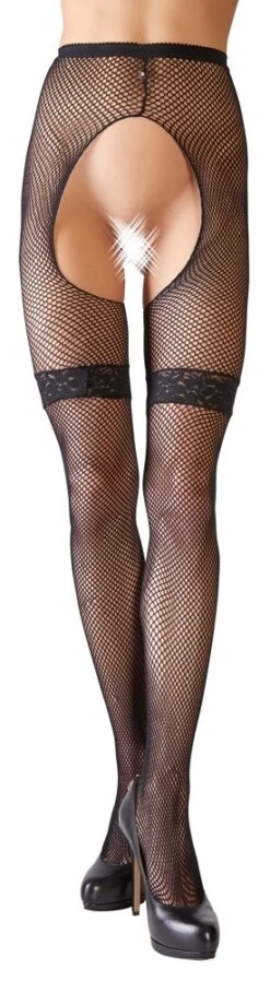 Net Panty Met Open Kruis Van Cottelli Collection -Rimba Winkel or 2530147 net tights sizes s m and l xl 27072