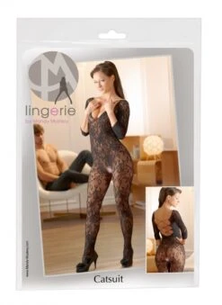 Kanten Catsuit (S-L) Met Open Kruis By NO:XQSE -Rimba Winkel or 25502881101 lace catsuit s l 24682
