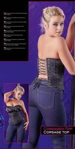 Zwarte Corsage Top Van Cottelli Collection 9 Zwarte Corsage Top Van Cottelli Collection -Rimba Winkel or 2611112 black corsage top sizes s xl 27171