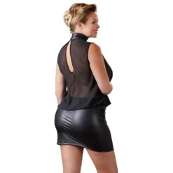 Mini Jurk Transparant Van Cottelli Collection Plus -Rimba Winkel or 2715945 mini dress transparent sizes xl xxxxl 26372