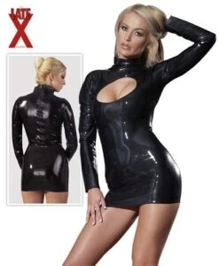 Latex Mini Jurk Van LATE-X -Rimba Winkel or 2900386 latex dress peephole sizes s xl 8806