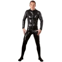 Zwarte Heren Latex Overal Van LATE-X -Rimba Winkel or 2910322 latex men s jumpsuit by late x 28536