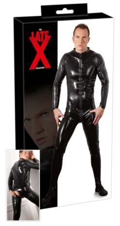Zwarte Heren Latex Overal Van LATE-X -Rimba Winkel or 2910322 latex men s jumpsuit by late x 28539 1