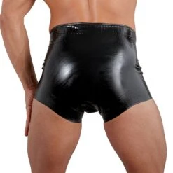 Zwarte Latex Luier Slip Voor Hem En Haar Van Late-X -Rimba Winkel or 2950170 latex nappy panties for him and her 28560
