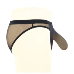 Zwart Transparante Heren Slip Met Penis-Huls By MAE-Wear -Rimba Winkel penis pouch2