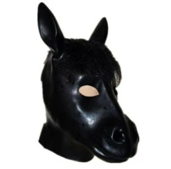 Latex Ponymasker Met Open Ogen En Neusgaten