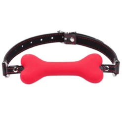 MAE-Toys Silicone Bone Gag Rood