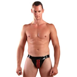 Latex Jock Met Ritssluiting En Strepen Van Honour 13 Latex Jock Met Ritssluiting En Strepen Van Honour -Rimba Winkel red4 1