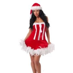 Kerst Jurk Incl. Kertstmuts Van Rimba - 1814 -Rimba Winkel ri 1814 rimba christmas dress hat 25134