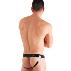 Latex Jock Strap Zwart & Rood Van Honour -Rimba Winkel rood3