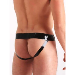 Latex Jock Strap Zwart & Rood Van Honour -Rimba Winkel rood5