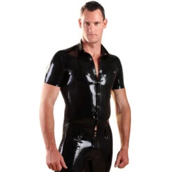 Latex Overhemd Met Korte Mouwen Van Honour