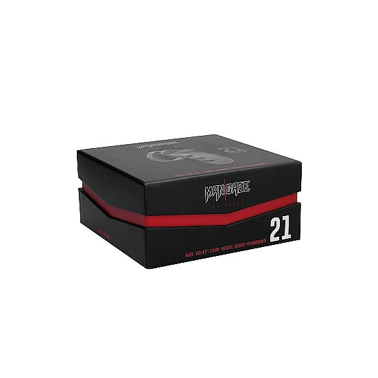 Mancage Model 21 - Chastity - 4.5' - Silicone Cock Cage - Zwart 3 Mancage Model 21 - Chastity - 4.5' - Silicone Cock Cage - Zwart