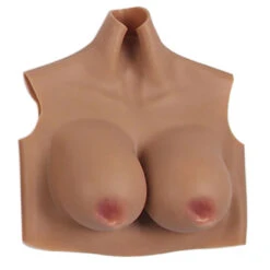 Crossdressers Silicone Breast Forms - Pull-On Vest Style -Rimba Winkel tinted